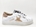 Sneakers Golden Star piel Blanco Glitter Nude con Velcro Yowas - Imagen 1