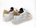 Sneakers Golden Star piel Blanco Glitter Oro con Velcro Yowas - Imagen 2