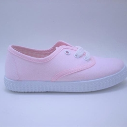 Batilas Zapatillas niños Lona Rosa cordón - Imagen 1