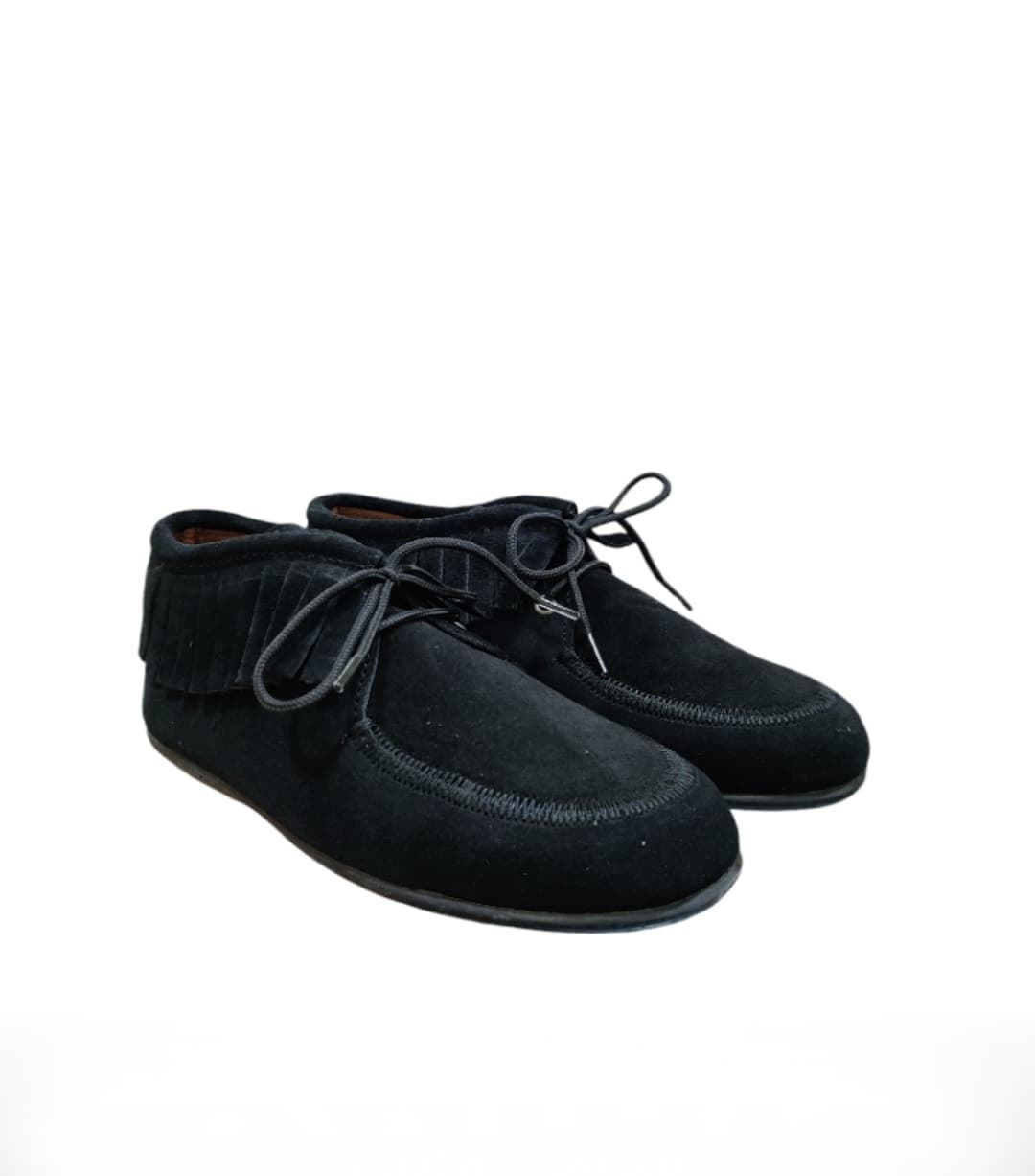 Chuches Zapato Abotinado Negro con flecos - Imagen 1