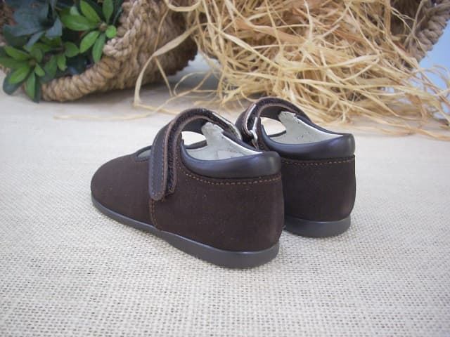 Baby Mary Jane in Brown Suede Leather - Image 2