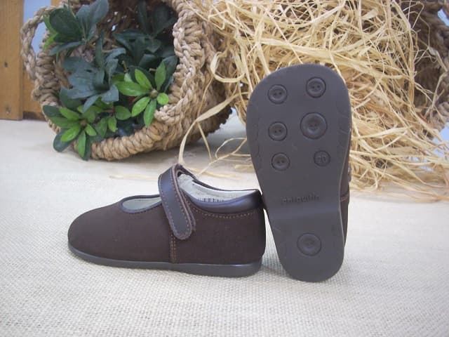 Baby Mary Jane in Brown Suede Leather - Image 3