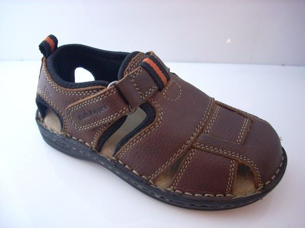 Barritos Sandals for boys Brown leather - Image 1