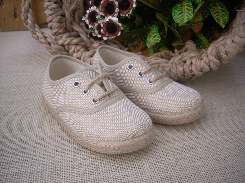 Batilas Sand Linen Children's Sneakers - Image 4