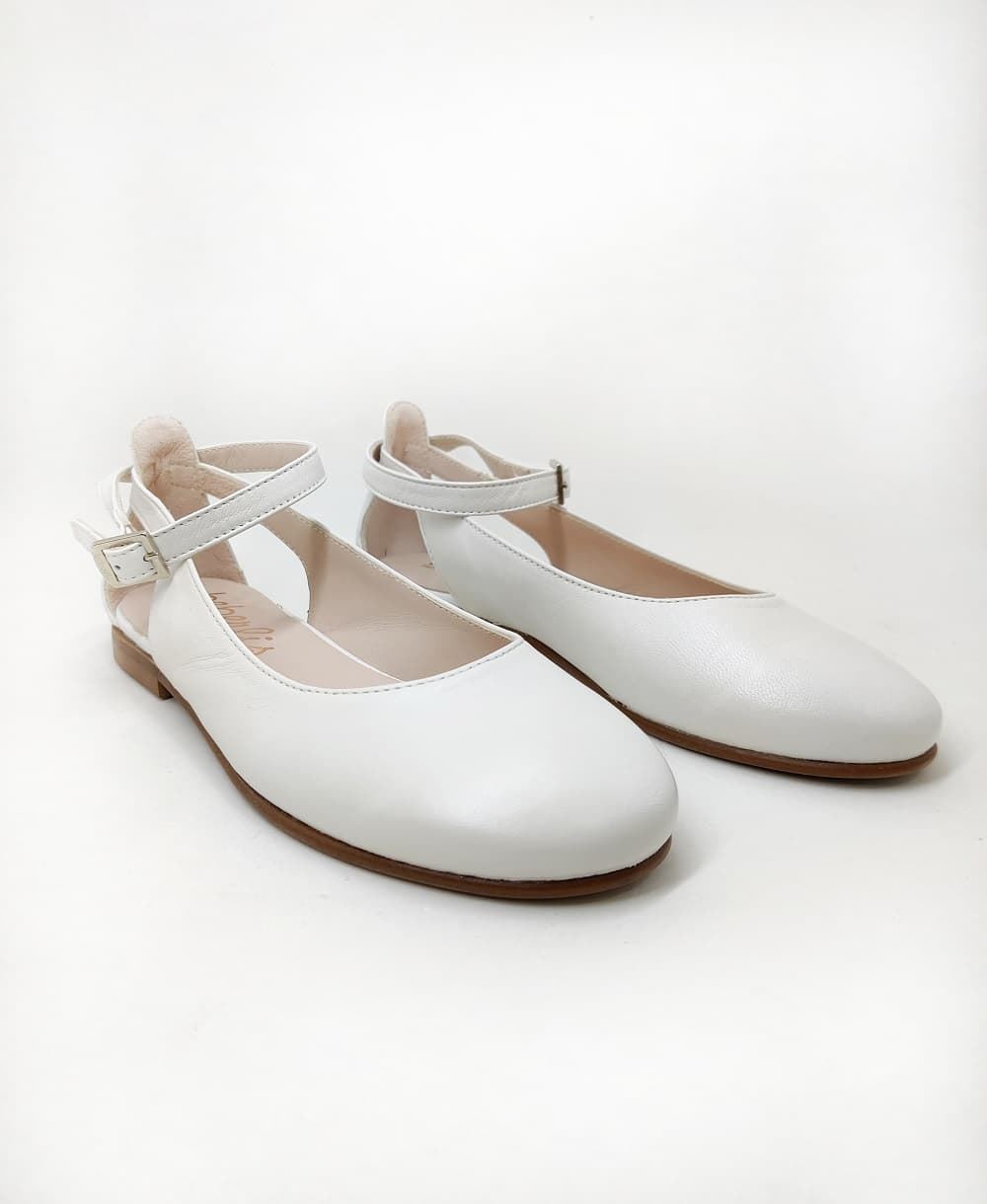 Beberlis Syrian Communion Ballerinas Bone Ivory - Image 1