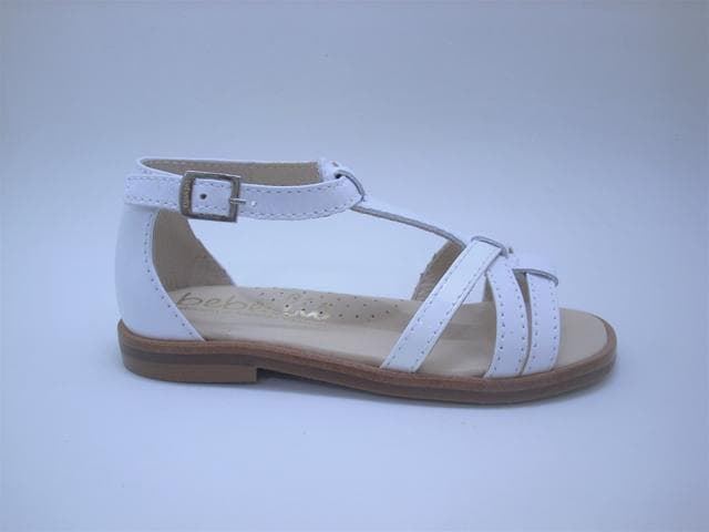 Beberlis White girl sandals with closed heel - Image 2