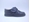 Black leather Oxford school shoe with Velcro - Image 1