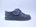 Black leather Oxford school shoe with Velcro - Image 1