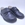 Black leather Oxford school shoe with Velcro - Image 2