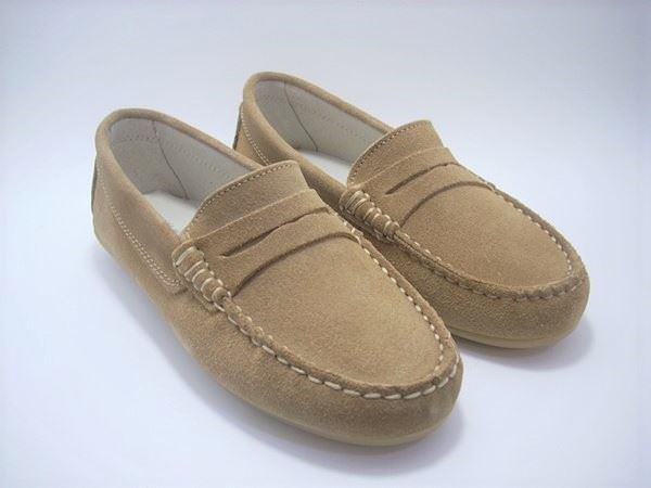 Camel Suede Moccasin for Boys - Image 1