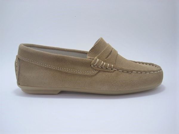 Camel Suede Moccasin for Boys - Image 2