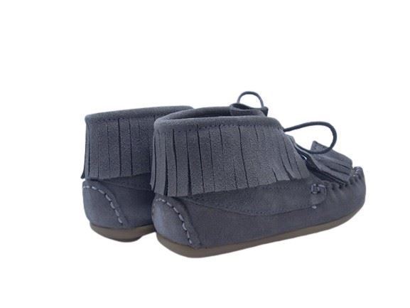 Confetti Bootie Kids Grey Fringe - Image 3