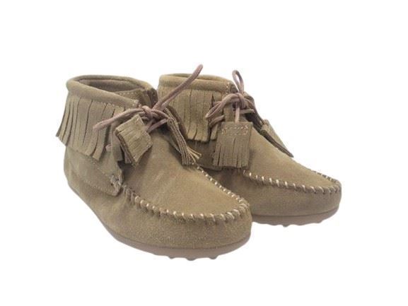 Confetti Booties for kids Camel Fringe - Image 1