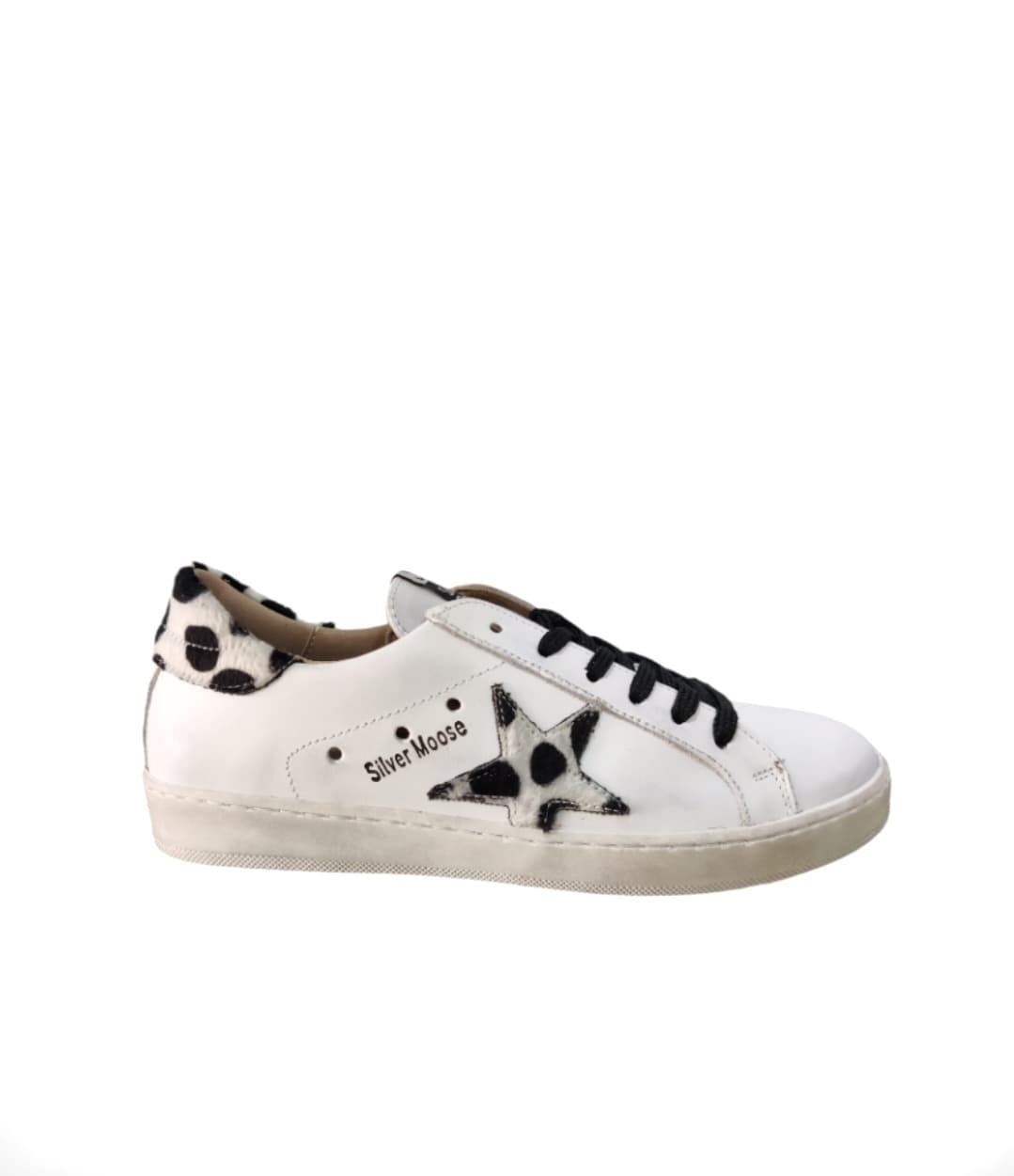 Golden Star Sneakers Dalmatian White Leather - Image 1