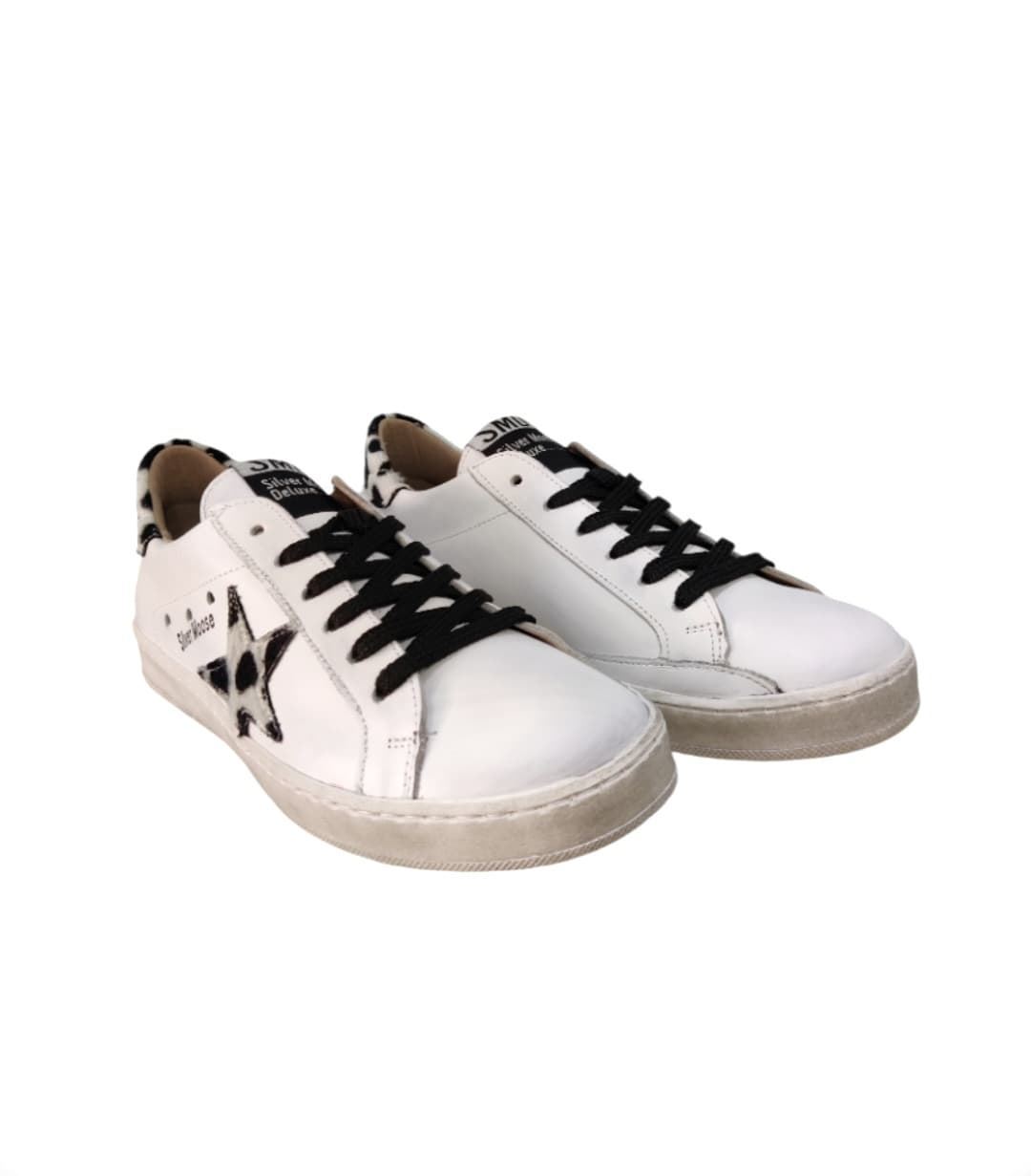 Golden Star Sneakers Dalmatian White Leather - Image 2