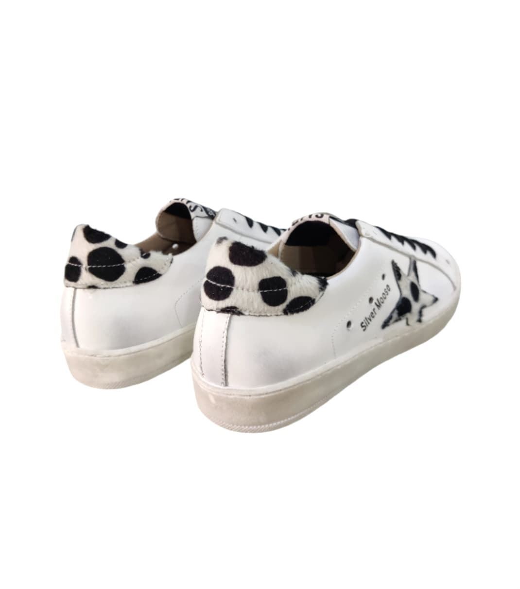 Golden Star Sneakers Dalmatian White Leather - Image 3