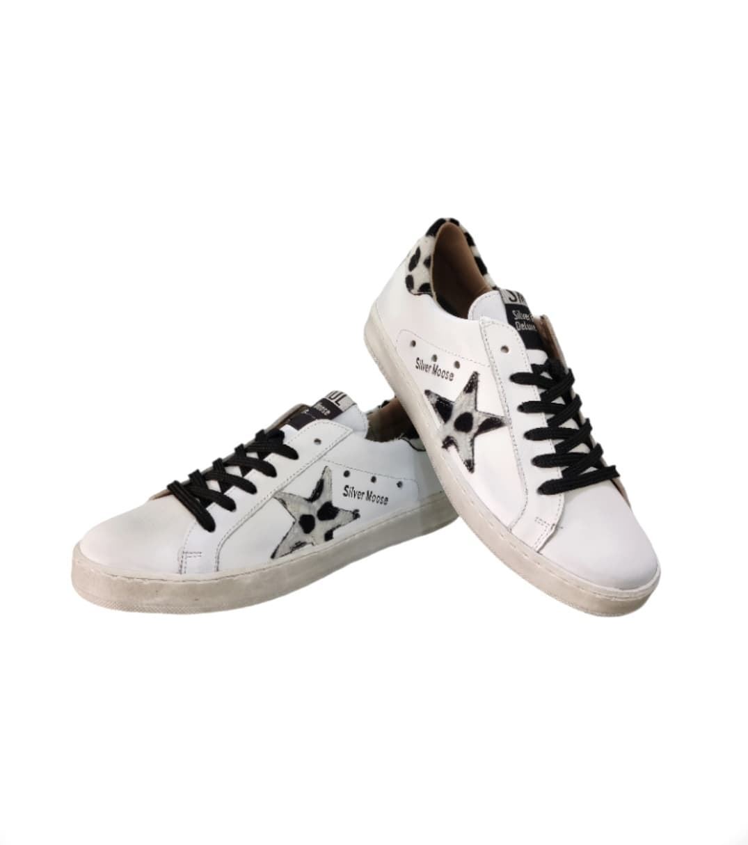 Golden Star Sneakers Dalmatian White Leather - Image 4