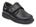 Gorilla Black Leather School Shoe with Velcro - Image 1