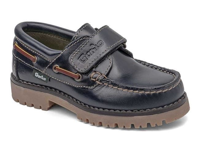 Gorilla Boat Shoes for Children Navy Blue Velcro - Image 1