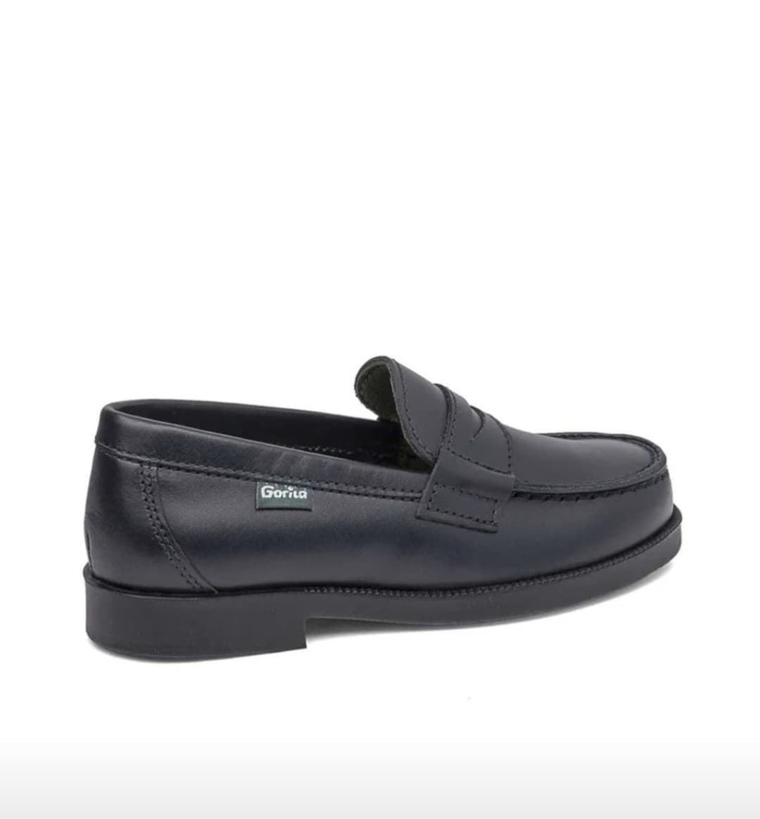 Gorilla School Moccasin Navy Blue Leather - Image 3