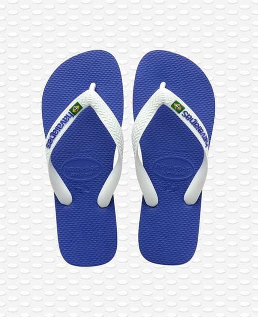 Havaianas Brasil Logo for kids Blue-White - Image 1