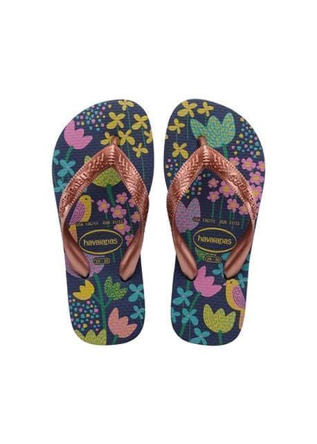 Havaianas Children's Flip Flops Kids Flowers Blue - Image 1