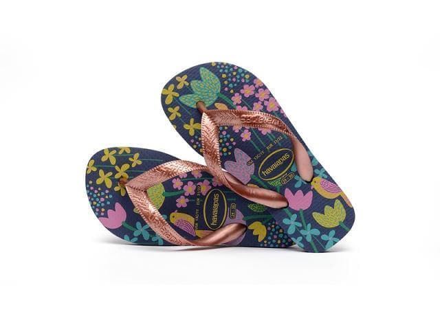 Havaianas Children's Flip Flops Kids Flowers Blue - Image 2