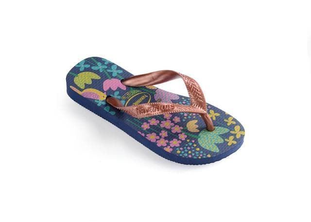 Havaianas Children's Flip Flops Kids Flowers Blue - Image 4