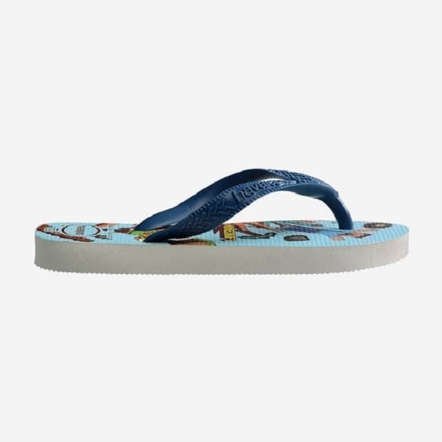 Havaianas Kids Minecraft Flip Flops White Blue - Image 4