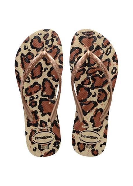 Havaianas Slim Animals FC Areia/Rose Gold girls and women - Image 1