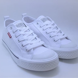 Levi's double sole white canvas shoes / Nicolatienda