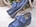 Nautical shoes for children in navy blue leather with Velcro - Image 2