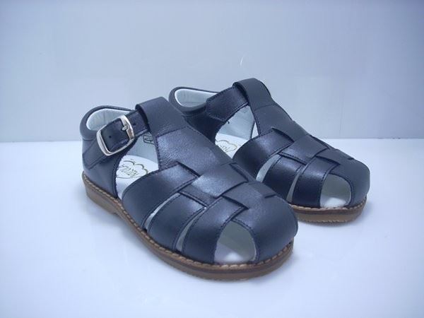 Navy Blue Kids Sandals - Image 2