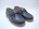 Navy Blue Leather Boat Shoes for Boys with Velcro - Image 2