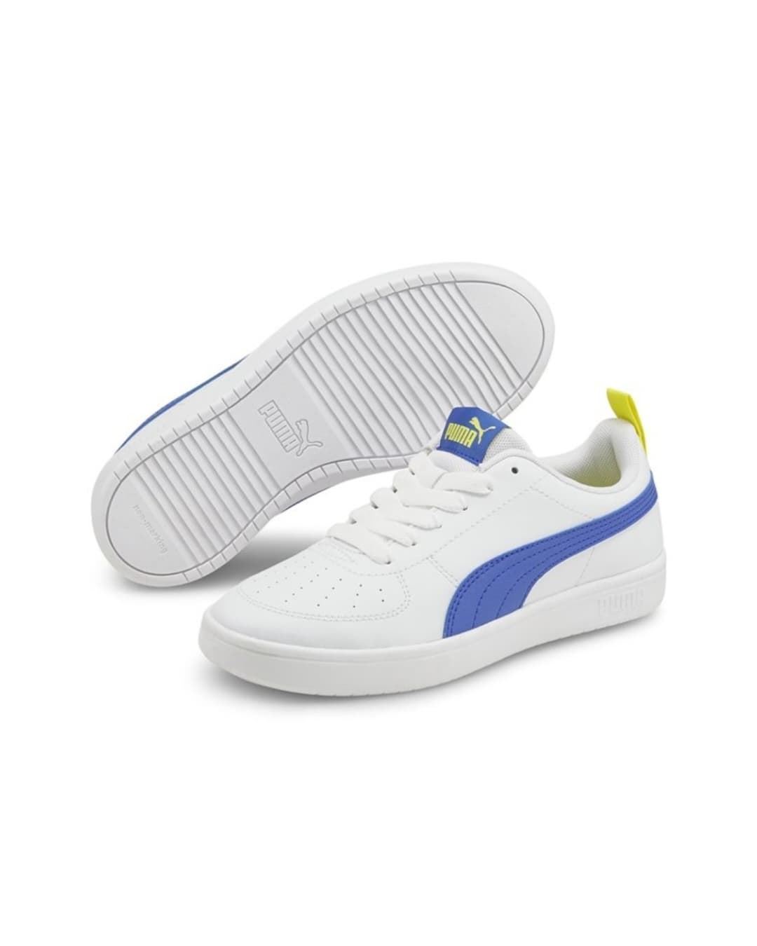 White / sneakers Blue Puma Rickie Jr children\'s offer