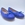 Ruth Secret Girl's Ballerina in Blue Leather - Image 1