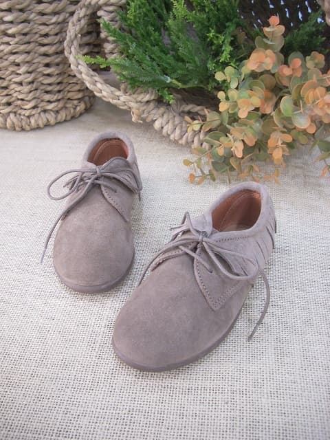 Taupe Shoe Candy with Fringe - Image 2