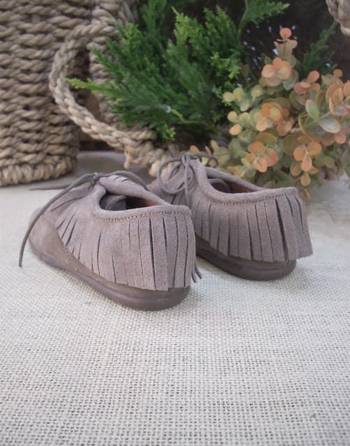 Taupe Shoe Candy with Fringe - Image 5