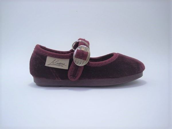 The Merceditas Girl's Chain Burgundy Velvet - Image 1