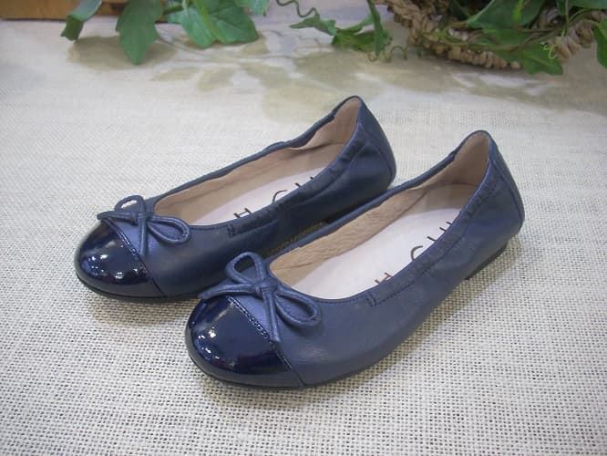 Unisa Navy Blue Girl's Ballerinas - Image 1