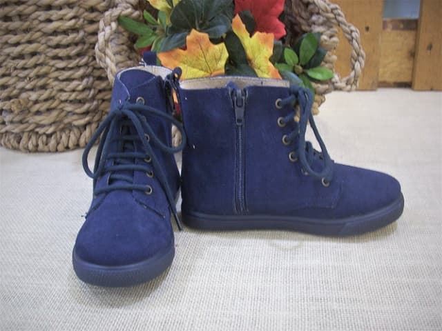 Botas estilo Militar niña Azul Marino - Imagen 3