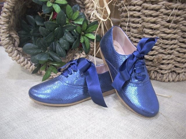 Ruth Secret Blucher niña Coco Azul - Imagen 2