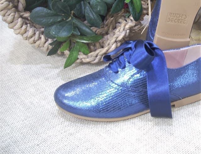 Ruth Secret Blucher niña Coco Azul - Imagen 4