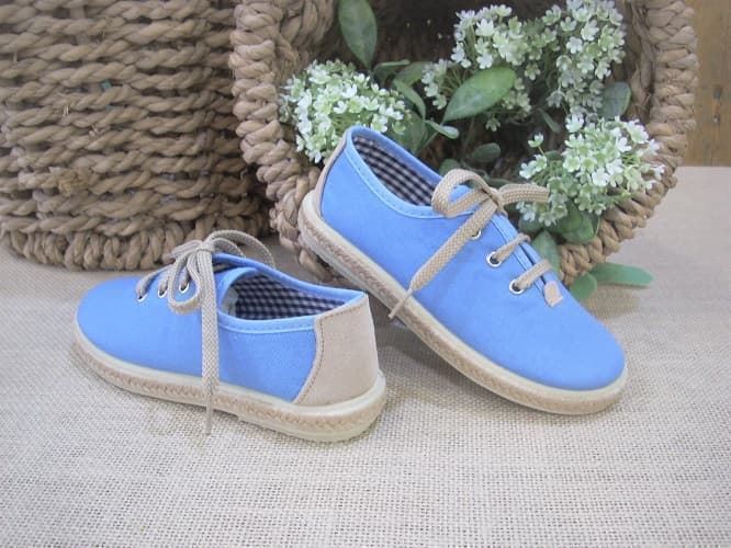 Vulpeques Zapatillas Yute niño Lona Jeans - Imagen 4