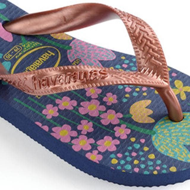 Havaianas Chanclas para niños Kids Flores Azul - Imagen 3